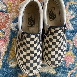 Vans classic slip on platforms, sz 7.5